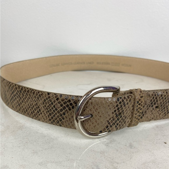 Reptile Embossed Genuine Leather Belt - Picture 3 of 8